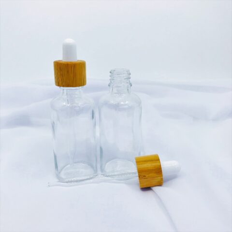 50ml Clear Bamboo Dropper Bottle