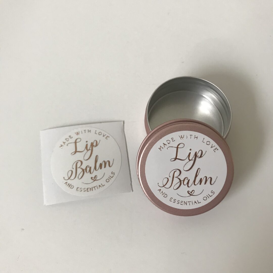 Rose Gold Lip Balm Labels