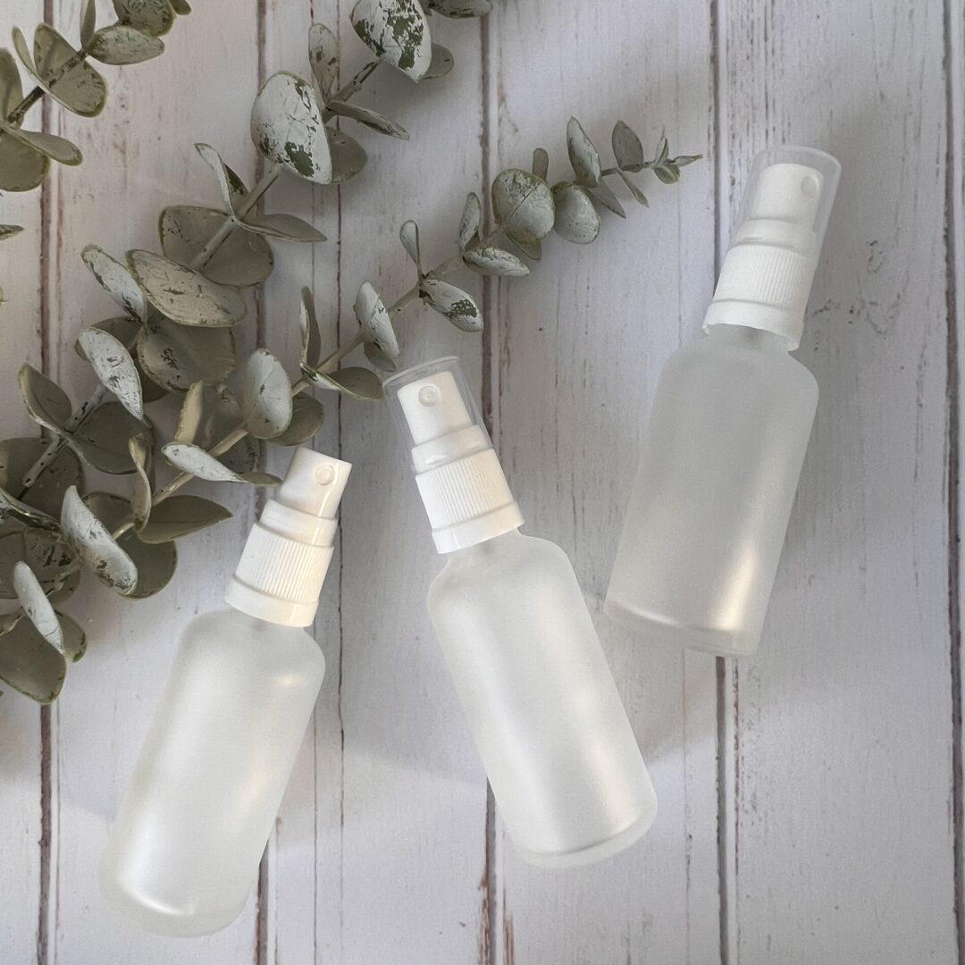 50ml Frosted and White Spray Bottle