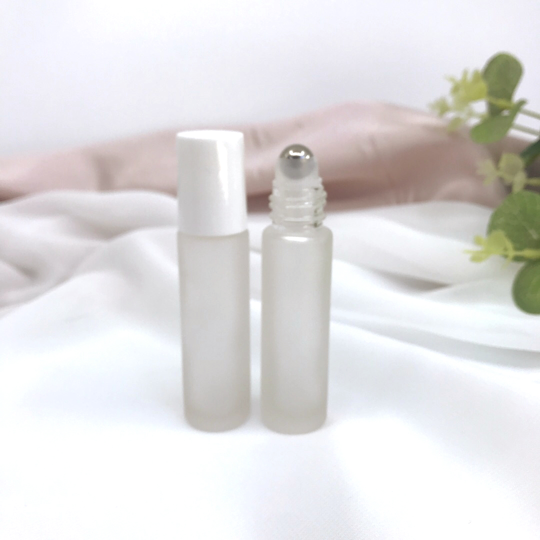 10ml Frosted Clear Roller Bottles - 5Pk | Anita's Oil Essentials