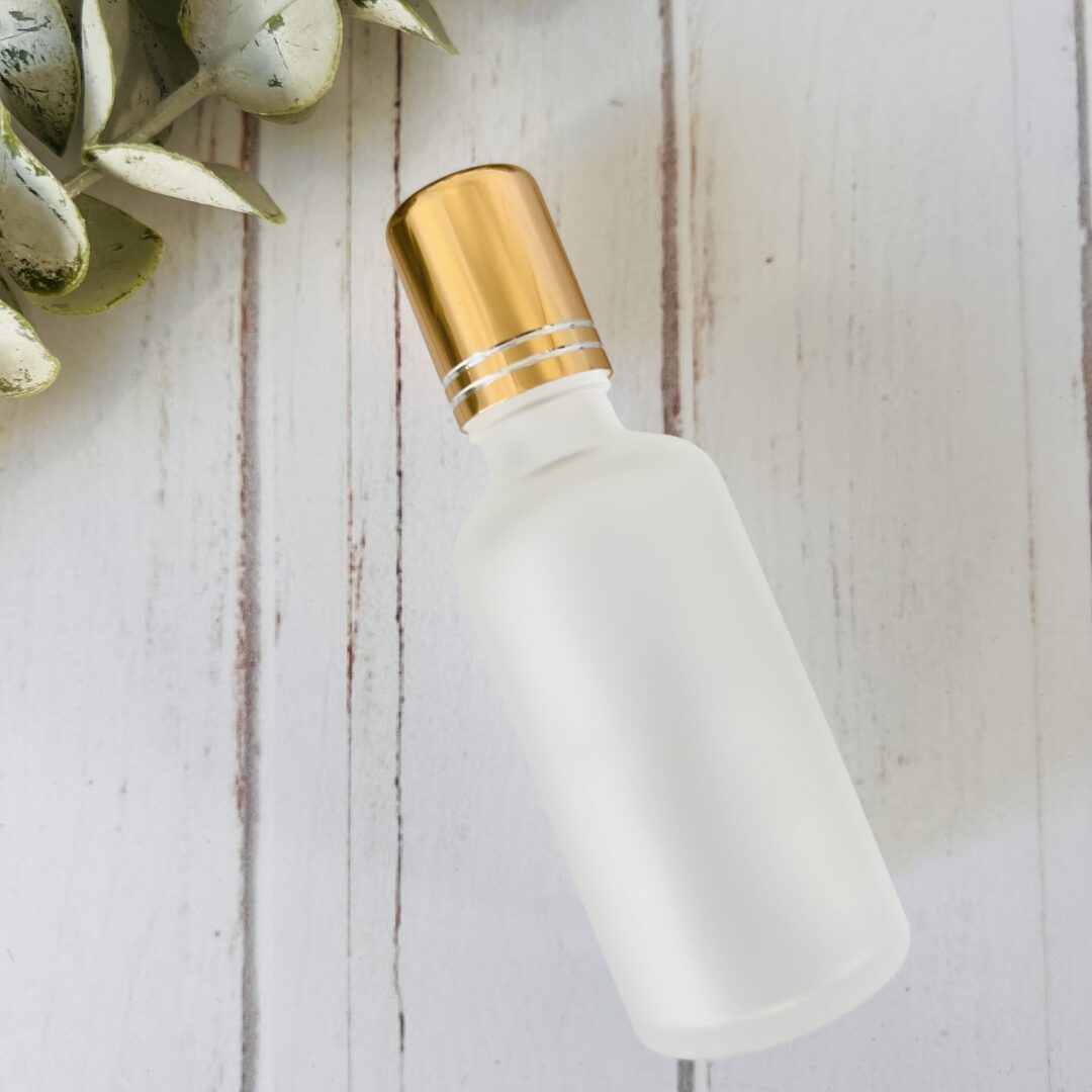 50ml Frosted Roller Bottle Gold