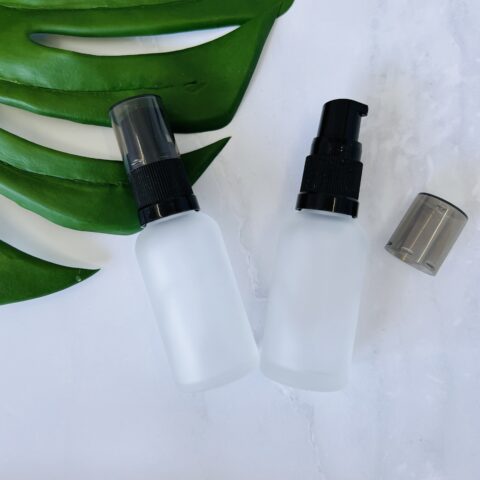 30ml Frosted Pump BLACK